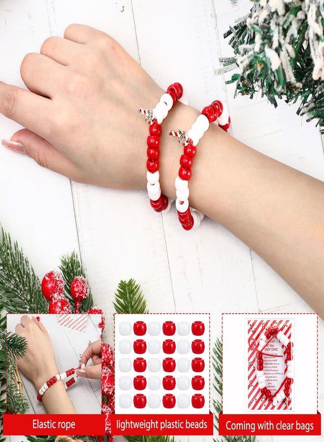 Ferreve 20 Set Christian Christmas Crafts Bulk DIY the Legend of the Candy Cane Crafts for Bracelets Religious Candy Cane Story Gifts for Xmas Stocking Suffer Sunday School Party Favor (Classic Style) - Image 3
